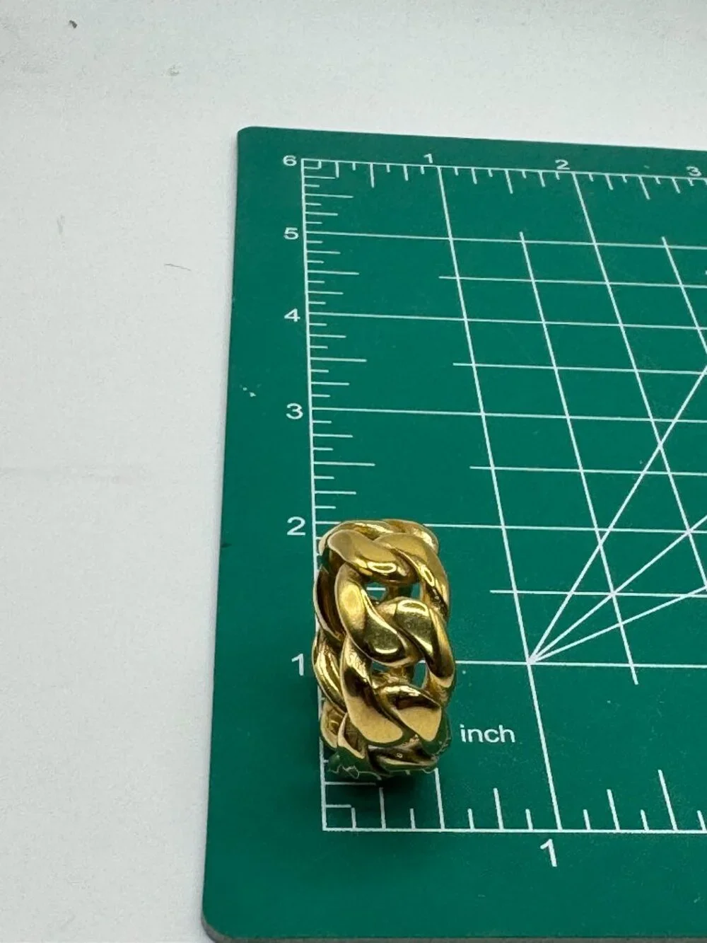Bold Chunky Chain Band-Cuban Link Statement Ring-18K-Gold Plated-  NEW!✨